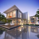 external-view-contemporary-house-with-pool-dusk-min